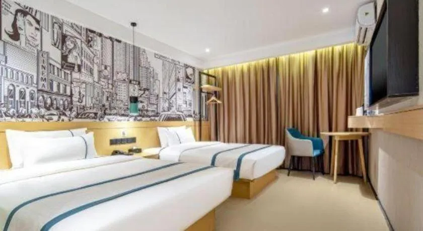 Bed in City Comfort Inn Nanning Kuaihuan Building Materials Market Yongwu Road Metro Station