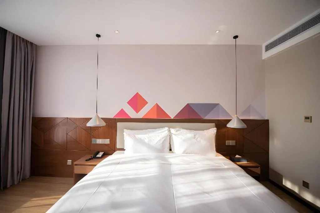 Bed in Borrman Hotel Baise High-speed Railway Station Hengning Plaza