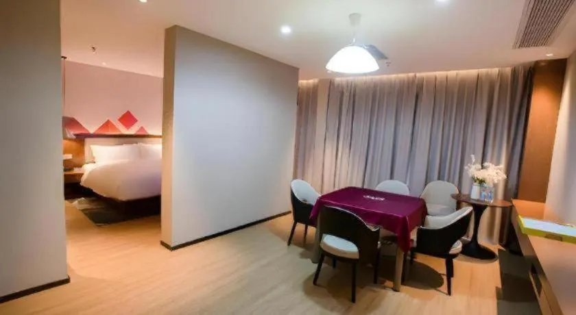 Bed in Borrman Hotel Baise High-speed Railway Station Hengning Plaza