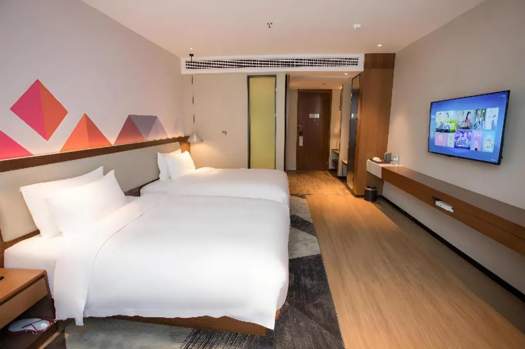 Bed in Borrman Hotel Baise High-speed Railway Station Hengning Plaza