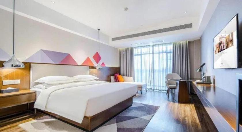 Bed in Borrman Hotel Baise High-speed Railway Station Hengning Plaza