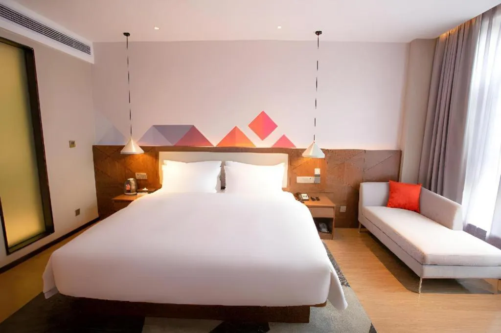 Bed in Borrman Hotel Baise High-speed Railway Station Hengning Plaza