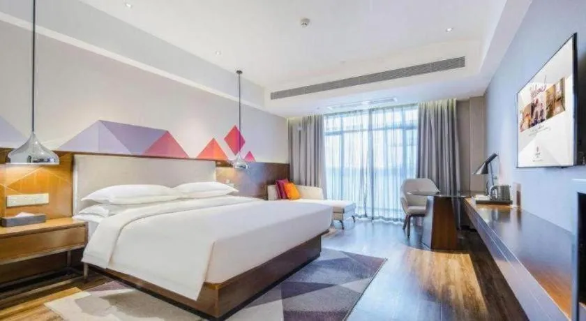 Bed in Borrman Hotel Baise High-speed Railway Station Hengning Plaza