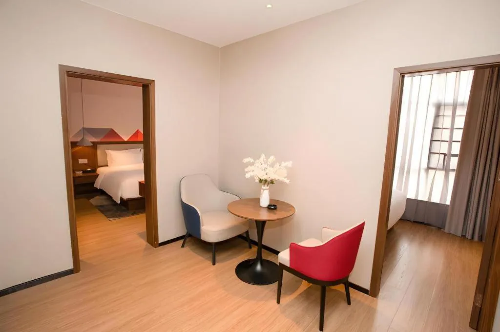 Bed in Borrman Hotel Baise High-speed Railway Station Hengning Plaza