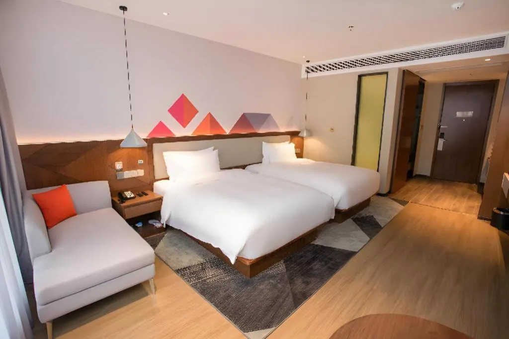 Bed in Borrman Hotel Baise High-speed Railway Station Hengning Plaza