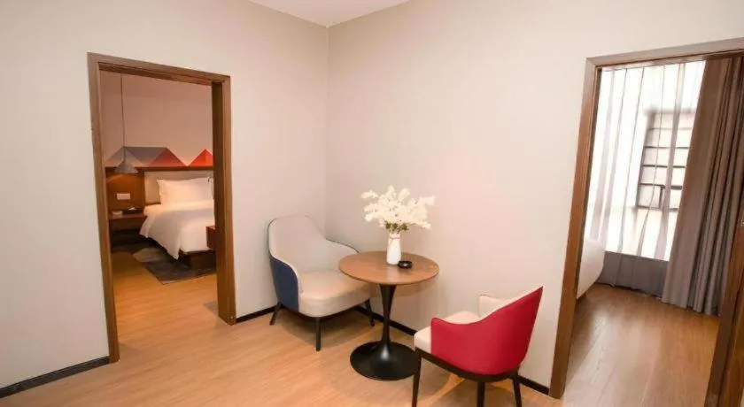 Bed in Borrman Hotel Baise High-speed Railway Station Hengning Plaza