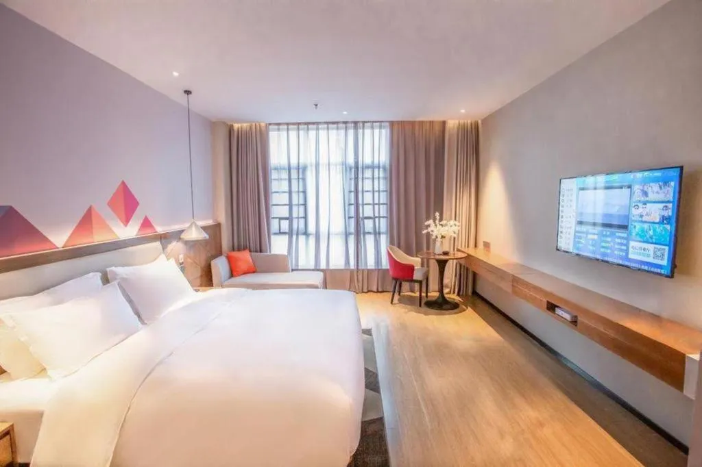 Bed in Borrman Hotel Baise High-speed Railway Station Hengning Plaza