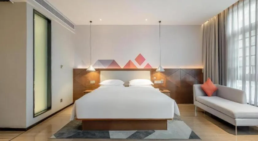 Bed in Borrman Hotel Baise High-speed Railway Station Hengning Plaza