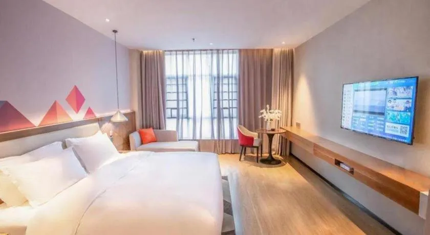 Bed in Borrman Hotel Baise High-speed Railway Station Hengning Plaza