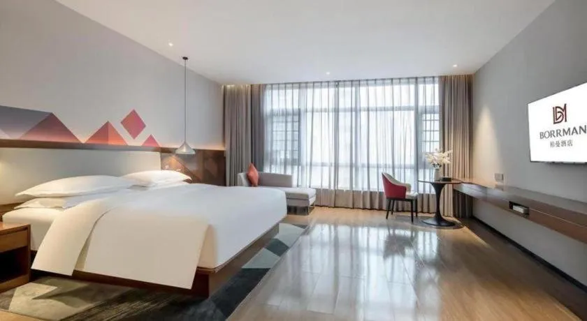 Bed in Borrman Hotel Baise High-speed Railway Station Hengning Plaza