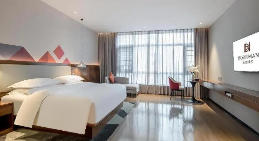 Bed in Borrman Hotel Baise High-speed Railway Station Hengning Plaza