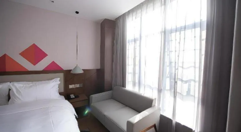 Bed in Borrman Hotel Baise High-speed Railway Station Hengning Plaza