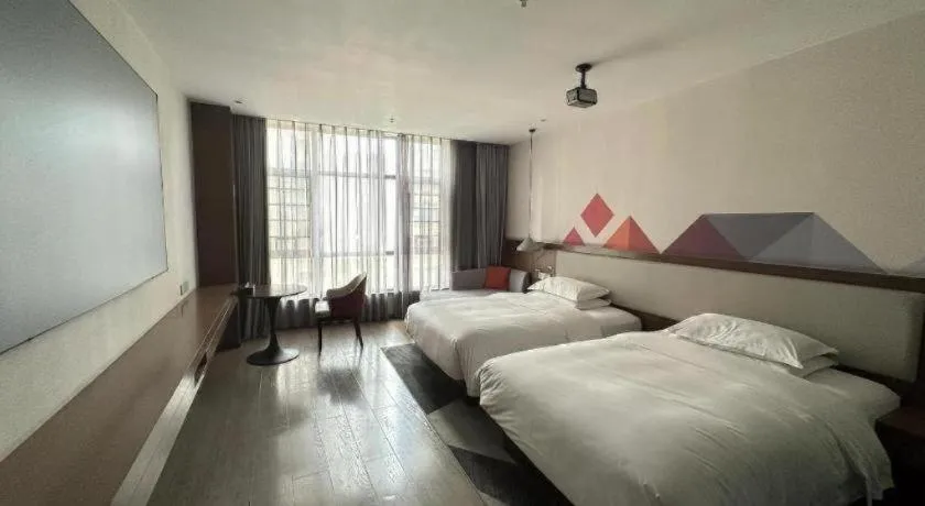 Bed in Borrman Hotel Baise High-speed Railway Station Hengning Plaza