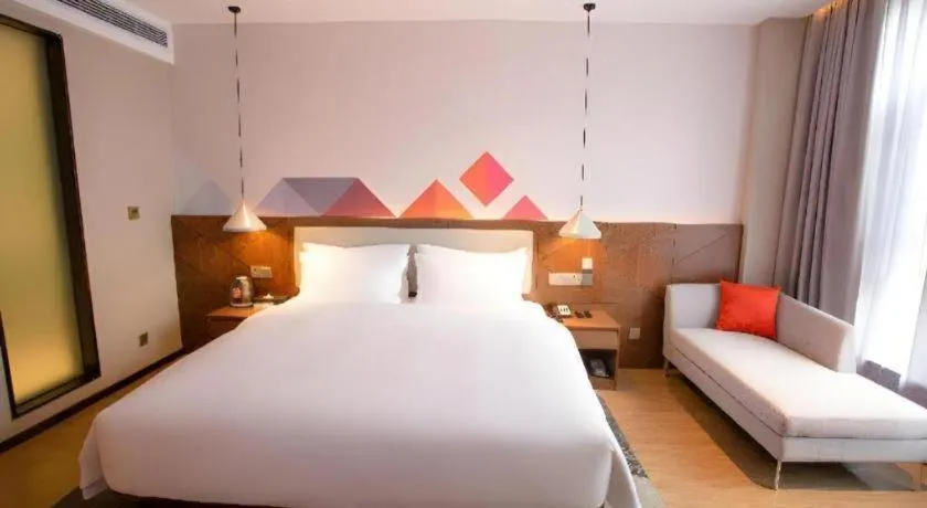 Bed in Borrman Hotel Baise High-speed Railway Station Hengning Plaza