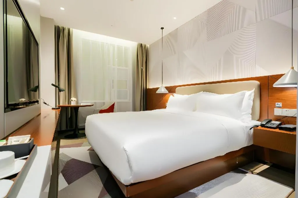 Bed in Borrman Hotel Xi'an North High-speed Railway Station