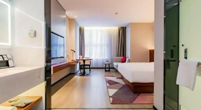 Bed in Borrman Hotel Xi'an North High-speed Railway Station