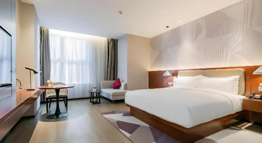 Bed in Borrman Hotel Xi'an North High-speed Railway Station