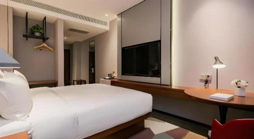 Bed in Borrman Hotel Xi'an North High-speed Railway Station