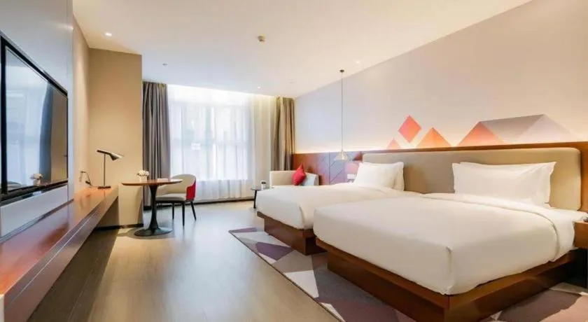 Bed in Borrman Hotel Xi'an North High-speed Railway Station