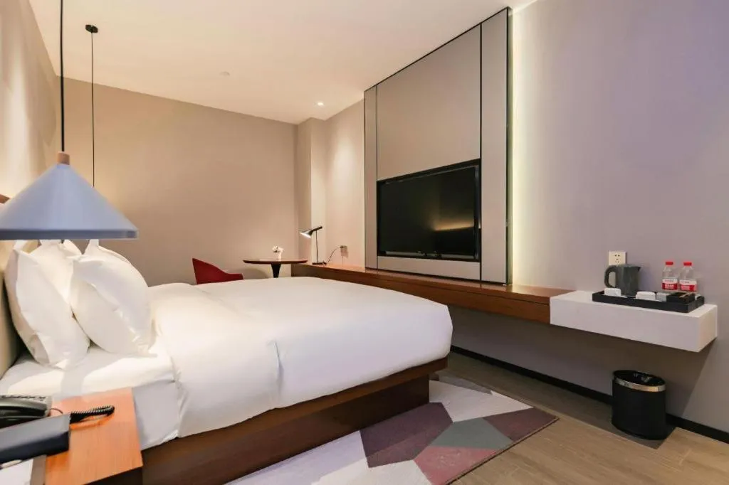 Bed in Borrman Hotel Xi'an North High-speed Railway Station