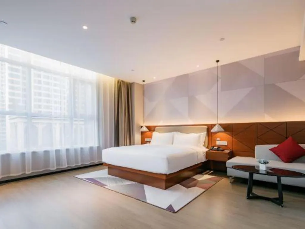 Bed in Borrman Hotel Xi'an North High-speed Railway Station