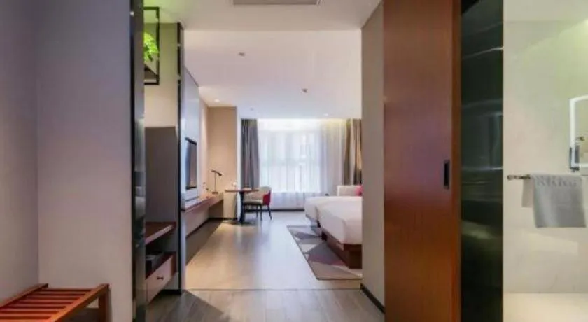 Bed in Borrman Hotel Xi'an North High-speed Railway Station