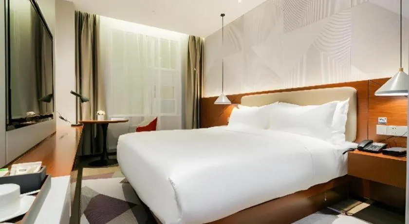 Bed in Borrman Hotel Xi'an North High-speed Railway Station