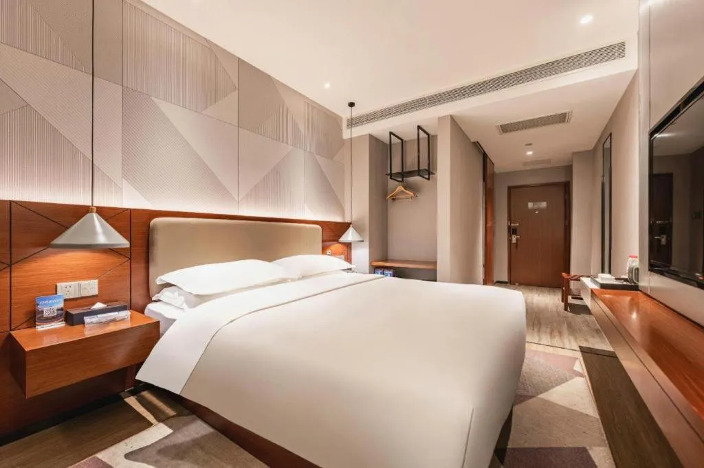 Bed in Borrman Hotel Xi'an North High-speed Railway Station