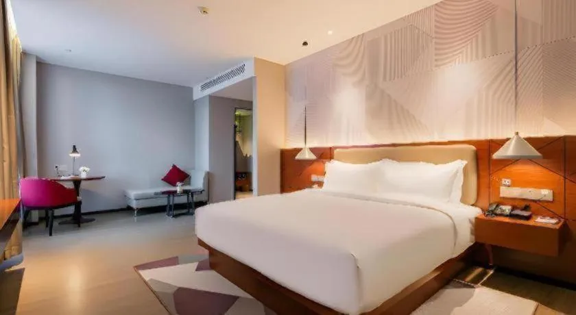 Bed in Borrman Hotel Xi'an North High-speed Railway Station