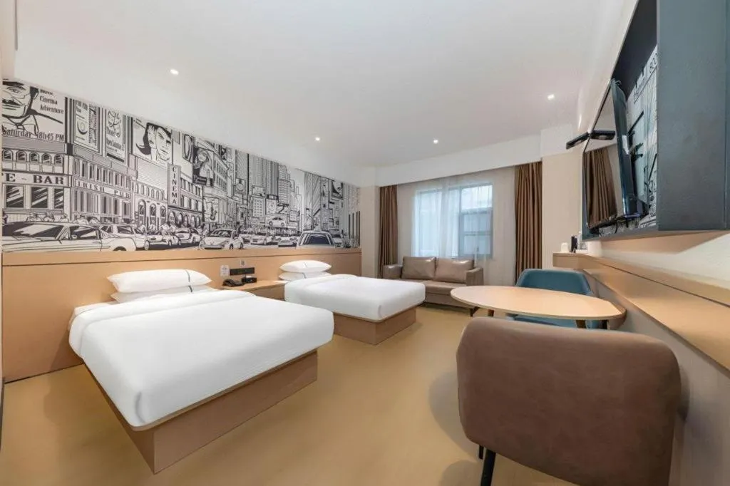 Bed in City Comfort Inn Jingzhou Fantawild Shashi Middle School