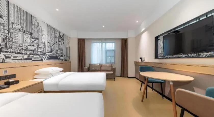 Bed in City Comfort Inn Jingzhou Fantawild Shashi Middle School