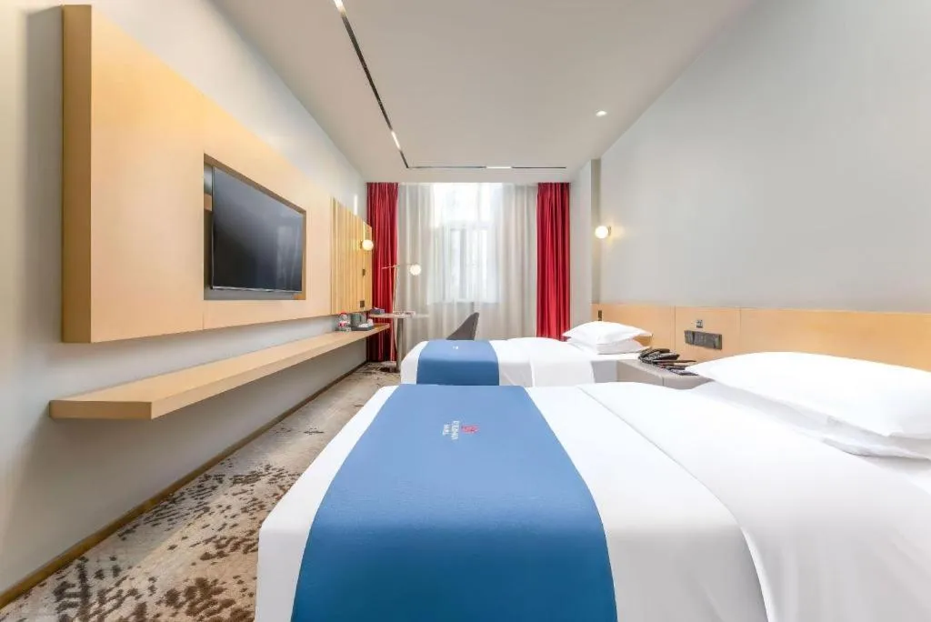 Bed in Borrman Hotel Jining High-tech Huangtun