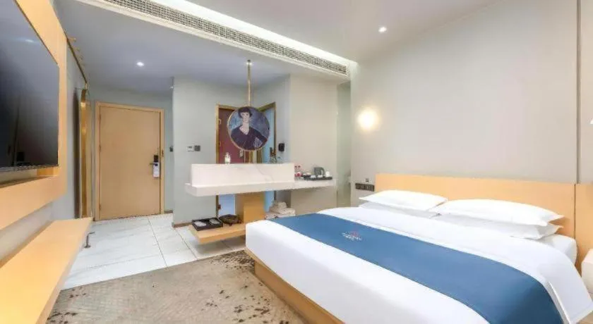 Bed in Borrman Hotel Jining High-tech Huangtun