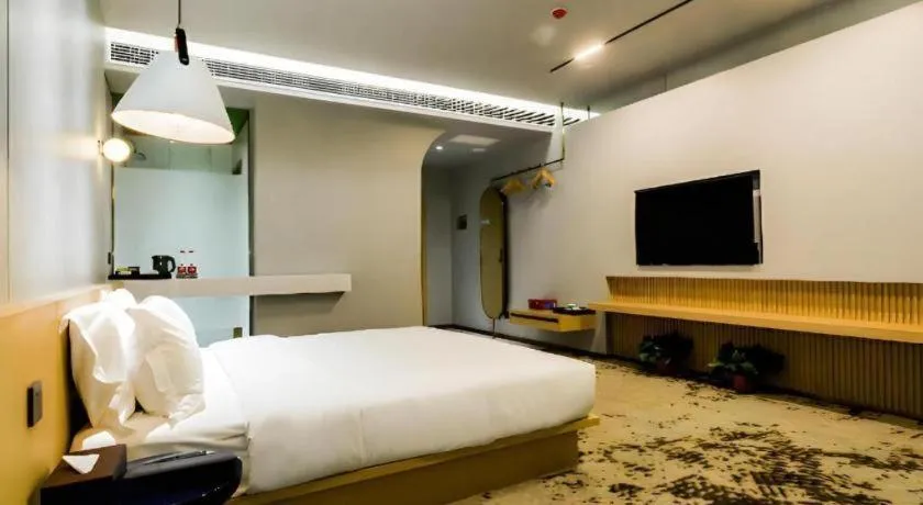 Bed in Borrman Hotel Jining High-tech Huangtun