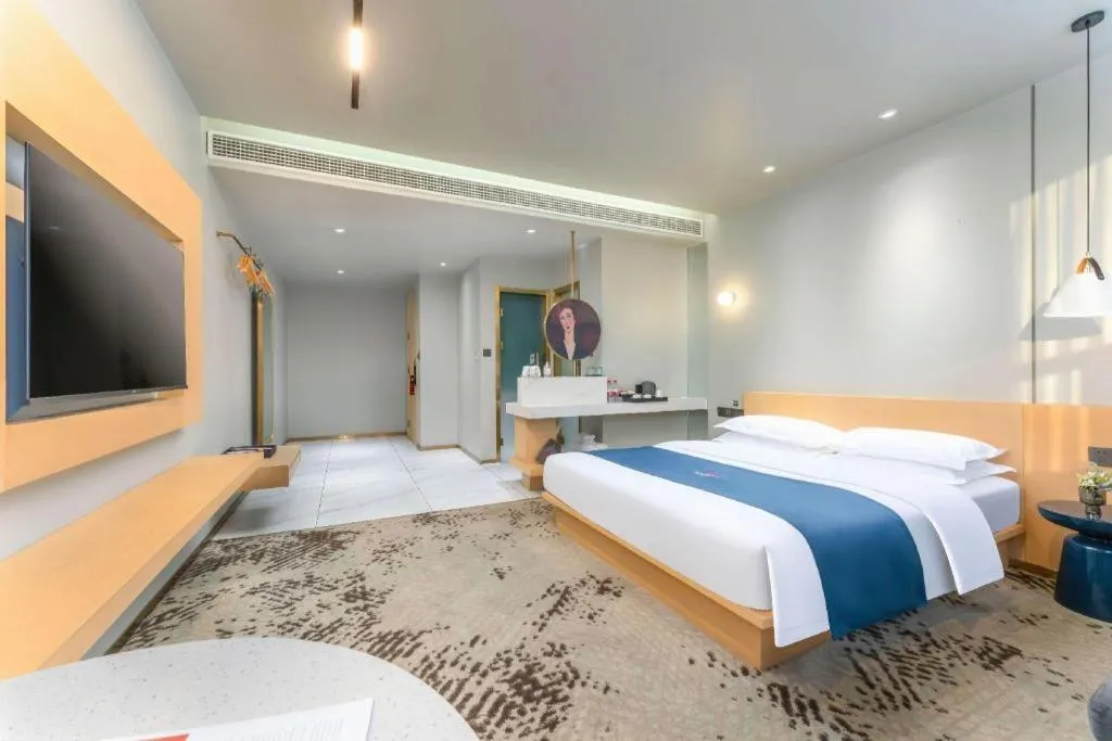 Bed in Borrman Hotel Jining High-tech Huangtun