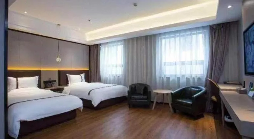 Bed in Gya Hotel Beijing Shunyi Yanjing Bridge