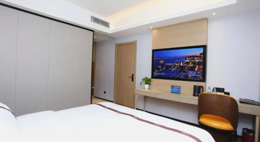 Bed in Gya Hotel Beijing Shunyi Yanjing Bridge