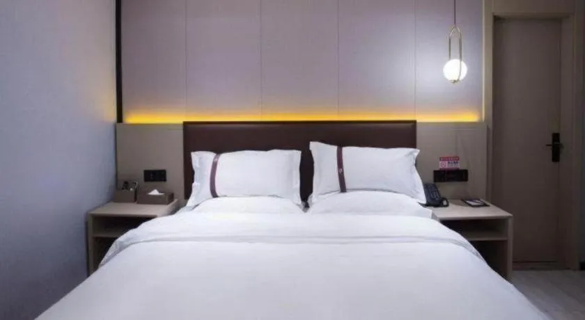 Bed in Gya Hotel Beijing Shunyi Yanjing Bridge