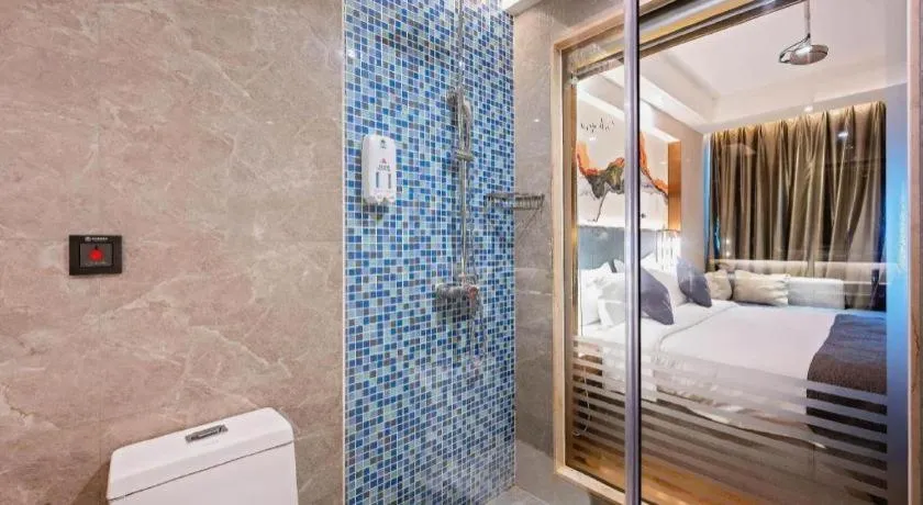 Bed in Gya Hotel Zhuhai International Airport New Town