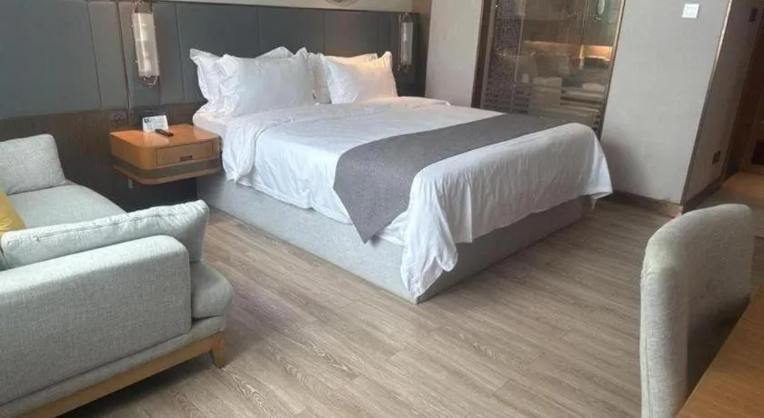 Bed in Gya Hotel Zhuhai International Airport New Town
