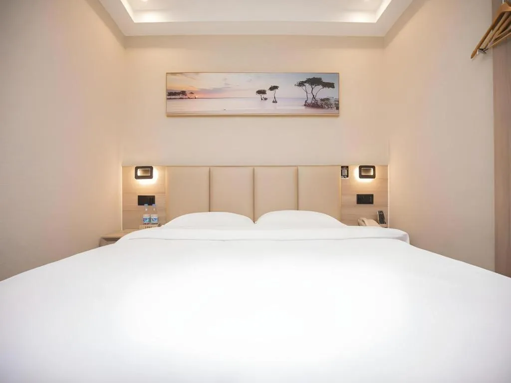 Bed in Green Tree Inn Nanjing Xinjiekou Wangfu Avenue