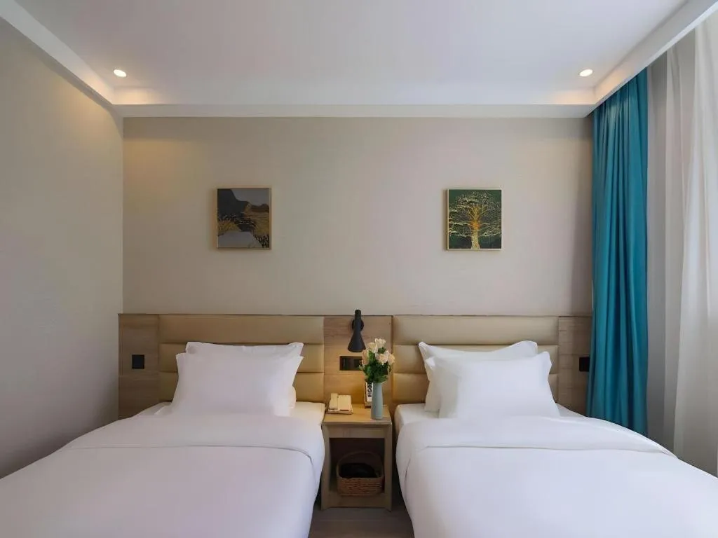 Bed in Green Tree Inn Nanjing Xinjiekou Wangfu Avenue