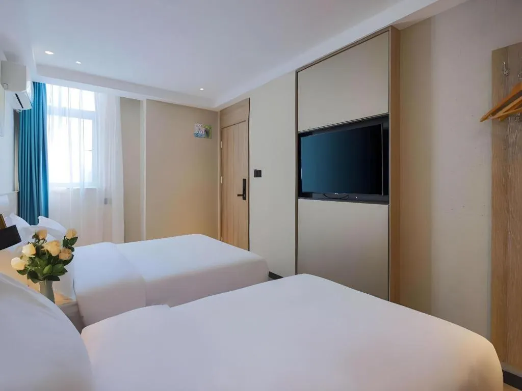 Bed in Green Tree Inn Nanjing Xinjiekou Wangfu Avenue