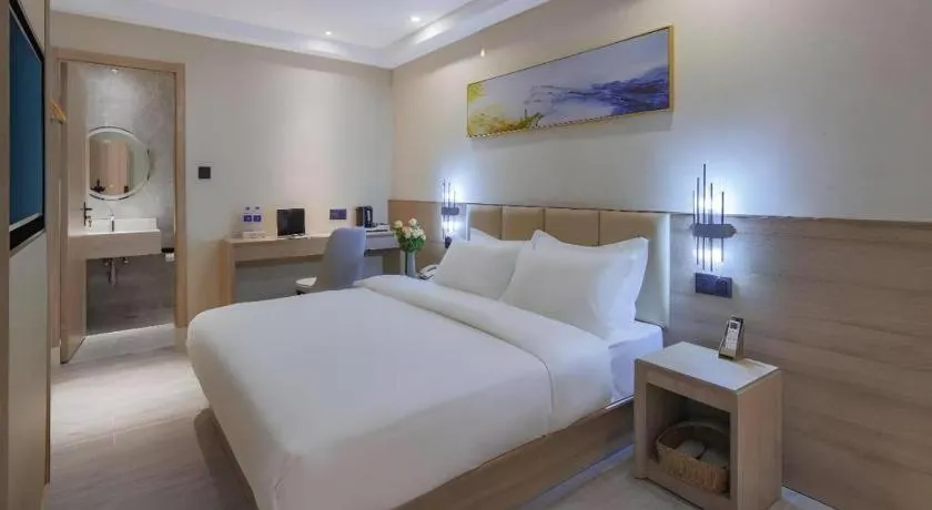 Bed in Green Tree Inn Nanjing Xinjiekou Wangfu Avenue