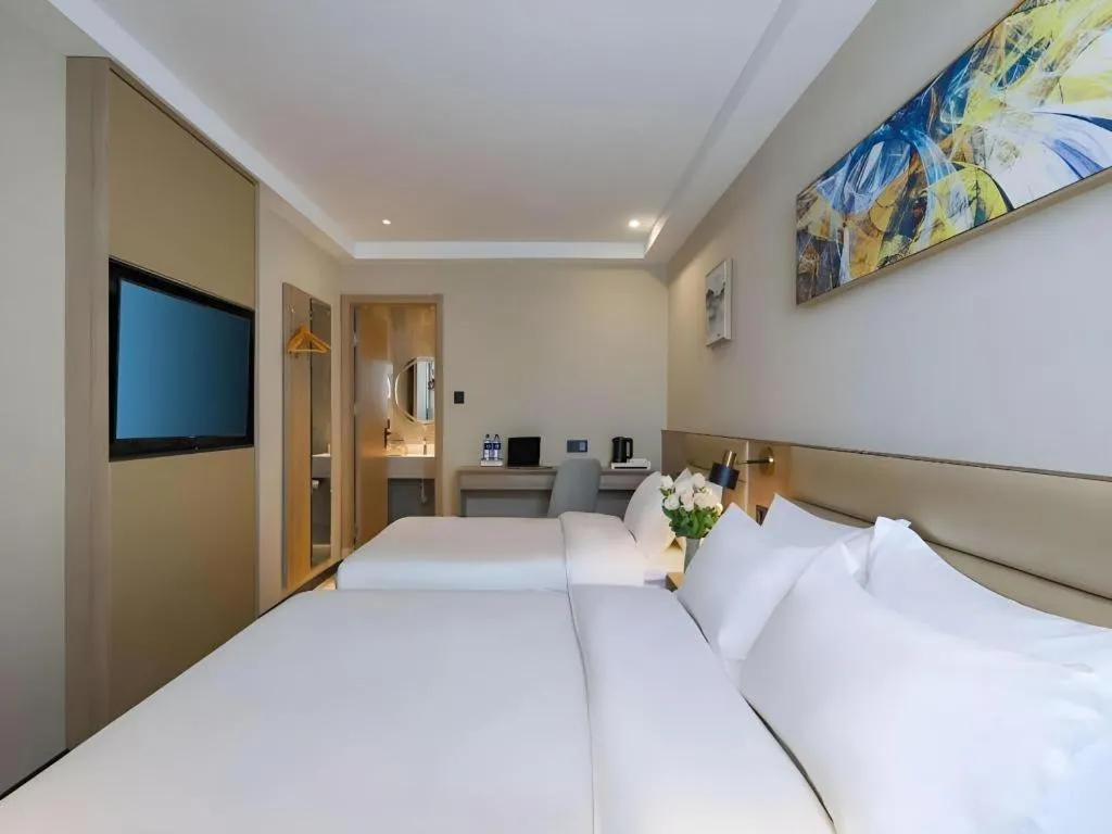 Bed in Green Tree Inn Nanjing Xinjiekou Wangfu Avenue