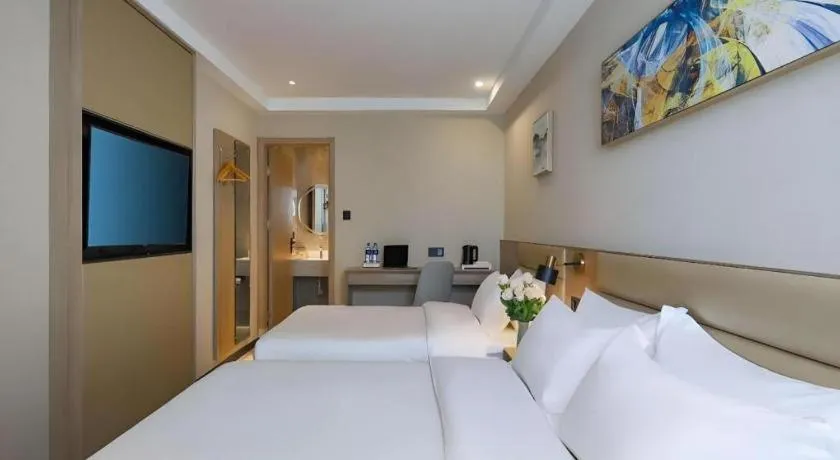 Bed in Green Tree Inn Nanjing Xinjiekou Wangfu Avenue