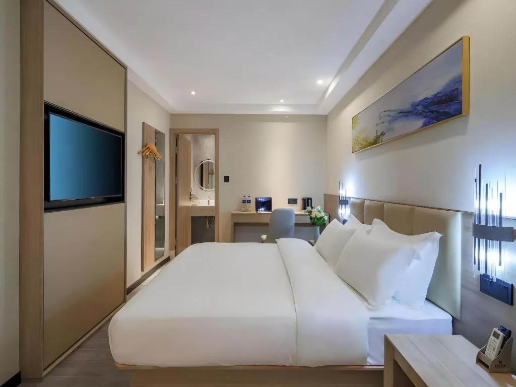 Bed in Green Tree Inn Nanjing Xinjiekou Wangfu Avenue