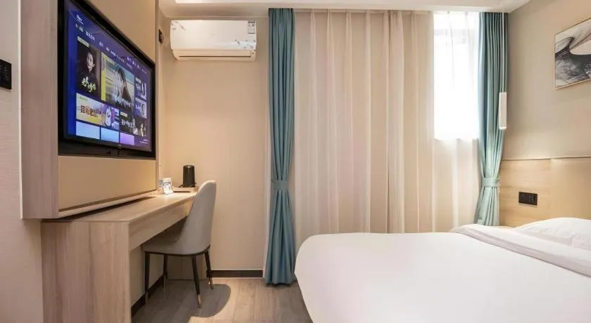 Bed in Green Tree Inn Nanjing Xinjiekou Wangfu Avenue