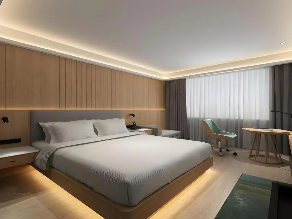 Bed in Deep Sleep Hotel Nanjing Confucius Temple Metro Station