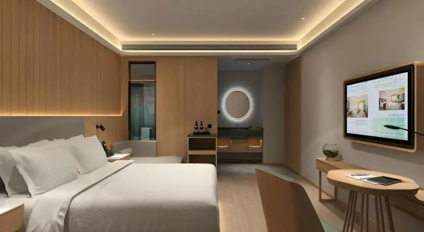 Bed in Deep Sleep Hotel Nanjing Confucius Temple Metro Station